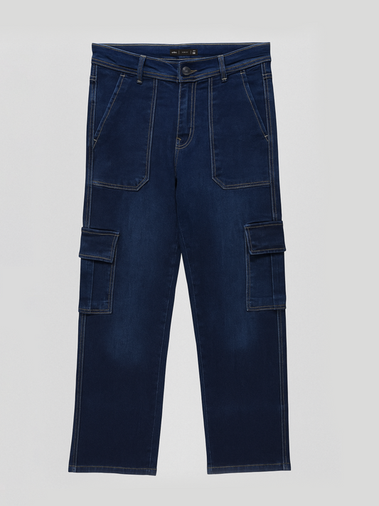 Cargo Straight Jeans