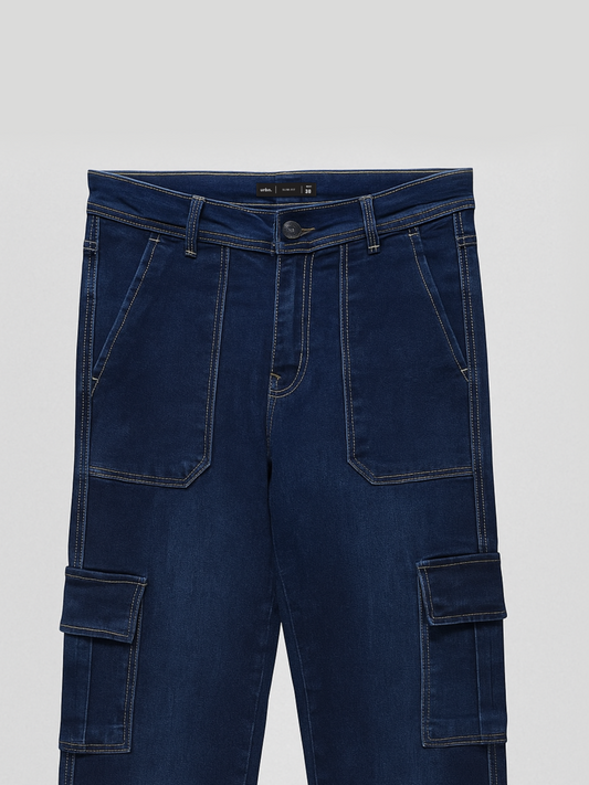 Cargo Straight Jeans